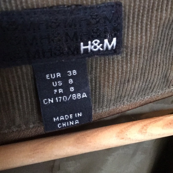 Olive green corduroy blazer - Picture 3 of 3